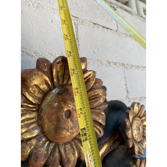 Vintage Italian Sunflower Mirror For Sale - Image 11 of 16