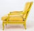 French Louis XV Style Yellow Painted Upholstered Armchair For Sale - Image 3 of 10