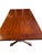 1970s Solid Wood Trestle X Brace Leg Table For Sale - Image 9 of 12