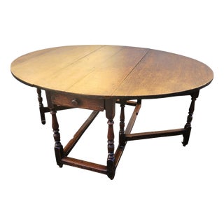 Gateleg Table in Oak, 1800s For Sale