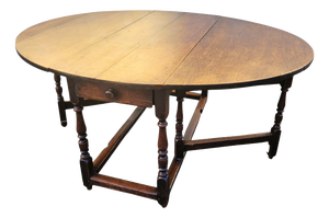 Gateleg Table in Oak, 1800s