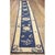 Chinese 1880s Blue Floral Antique Imperial Traditional Chinese Peking Rug Knotted Runner For Sale - Image 3 of 6