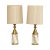 Mid Century Modern Stiffel Tommi Parzinger Style Brass & Pottery Lamps - A Pair For Sale - Image 13 of 13