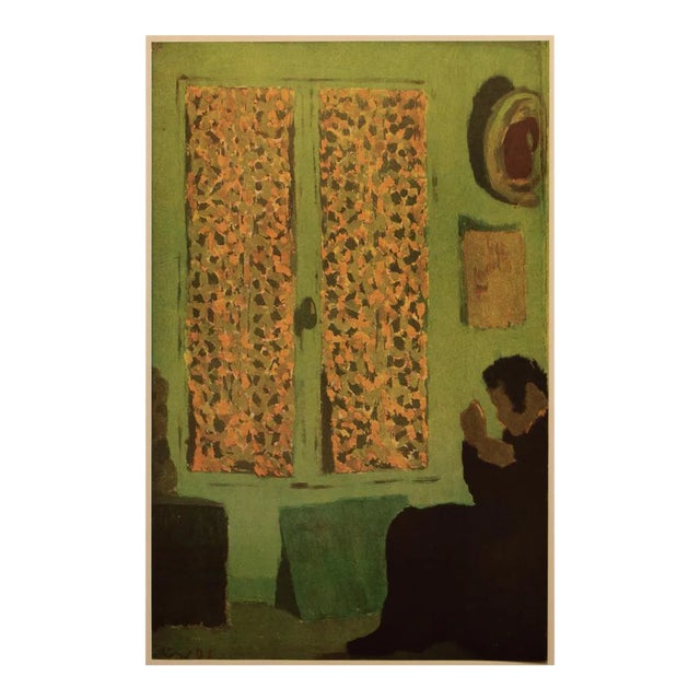 1948 After Édouard Vuillard "Reading by the Window" Vintage Parisian Offset Lithograph For Sale