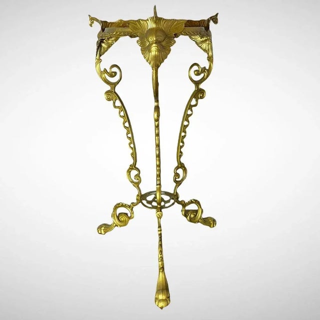 Vintage Bronze Can Stand, 1950s For Sale - Image 4 of 4