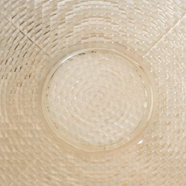 Metal French Holophane Glass Flush Mount, 1950s - 2 Available For Sale - Image 7 of 7