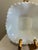 Vintage Milk Glass Ruffled Bowls With Quilted Diamond Pattern, Set of 8 For Sale - Image 4 of 10