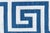Modern Modern Dhurrie White With Navy Blue Cotton Rug "Aegean Star" For Sale - Image 3 of 7