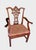 Vintage Chippendale, Georgin Ribbon-Back Armchair With Upholstered Seat For Sale In West Palm - Image 6 of 8