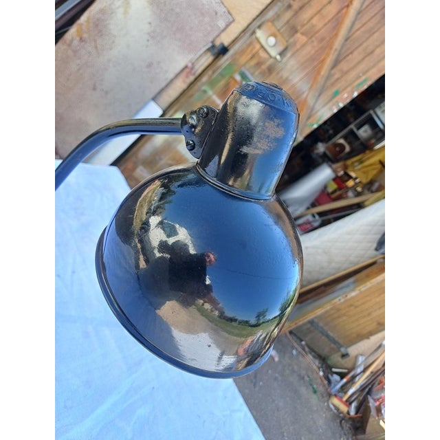 Vintage Christian Dell lamp from the German Bauhaus, 1930s, Kaiser Idell No: 6551, Metal, Height: 54 cm, Shade: 16 cm,...