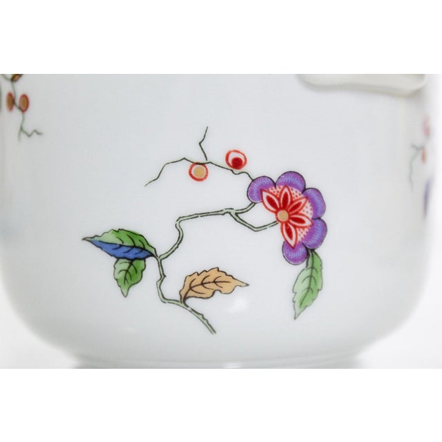 Traditional Richard Ginori Italian Oriente Floral Cachepot Planter For Sale - Image 3 of 7