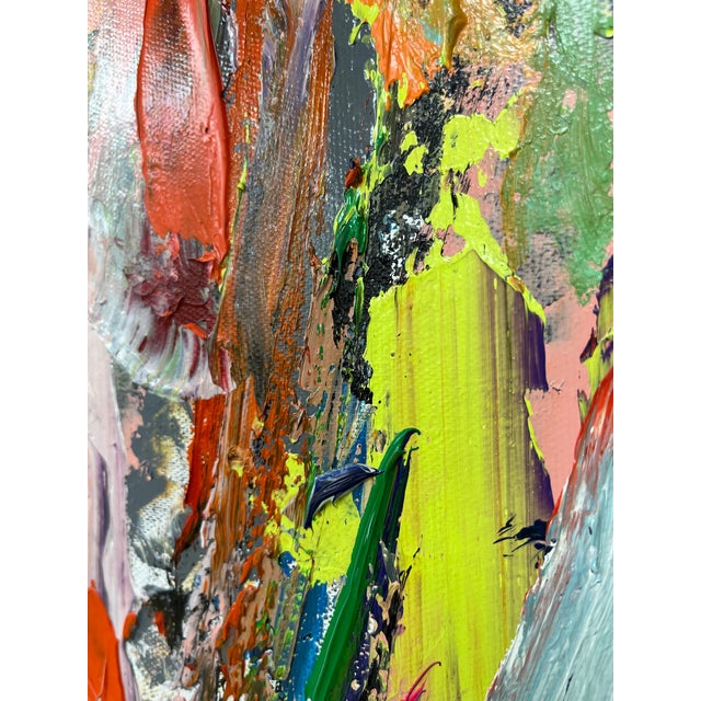 Abstract Expressionist Portrait Original Oil Painting For Sale - Image 10 of 12