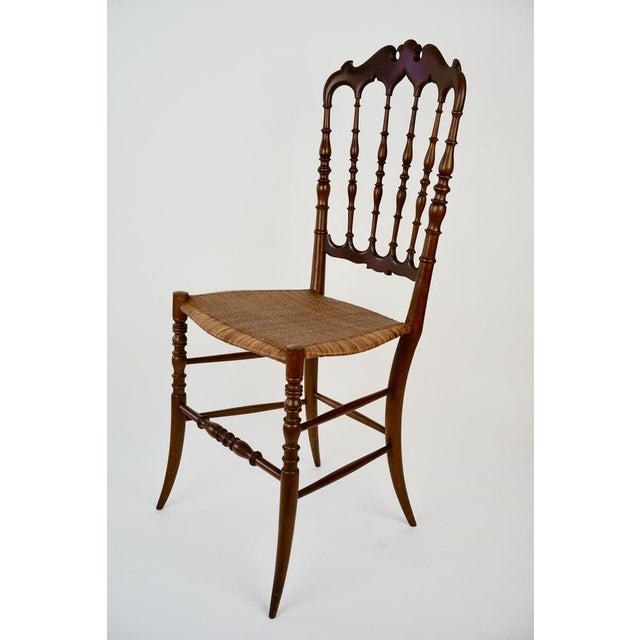 Mid-Century Chiavari Chair Model Parisienne with Cane Seat, 1953 For Sale - Image 3 of 16