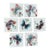 Mid-Century Modern Hand-Painted Butterfly Ceramic Tiles, Spain, Set of 7 For Sale