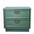 A single nightstand in a rich green finish, with a drawer and storage for bedside essentials. The saturated color makes it...