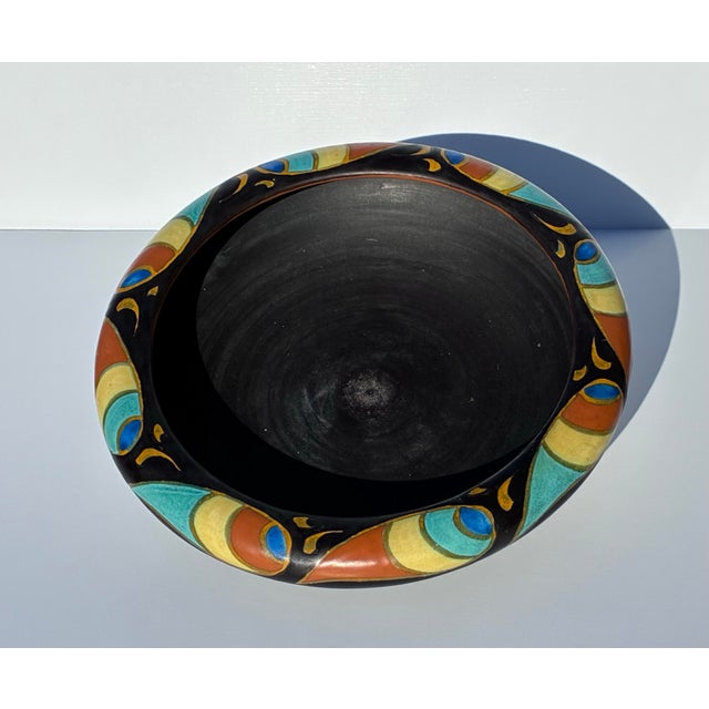 Early 20th Century Antique "Jugendstil" Gouda Ceramic Bowl Netherlands For Sale - Image 5 of 11