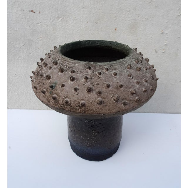 Belgian Brutalist Ceramic Vase attributed to Paul de Bruyne, 1960s For Sale - Image 10 of 18