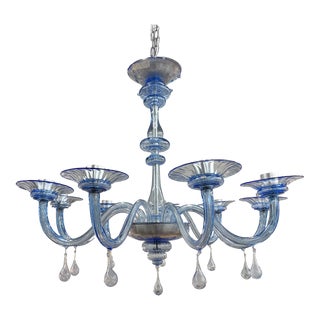 Antique MVM Cappellin & Co. Murano Glass Chandelier For Sale