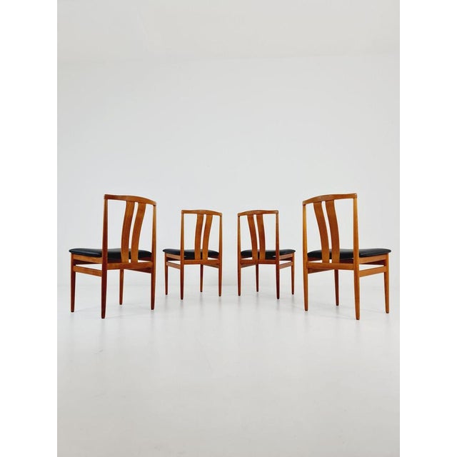 Mid-Century Danish Teak Dining Chairs by Henning Sørensen, 1960s, Set of 4 For Sale - Image 10 of 11