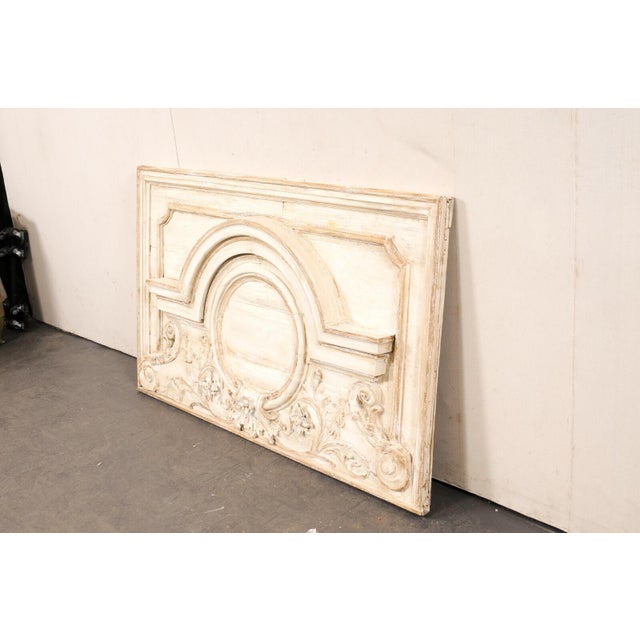 French Relief-Carved Neutral Tones Wall Panel, 19th Century For Sale - Image 4 of 9