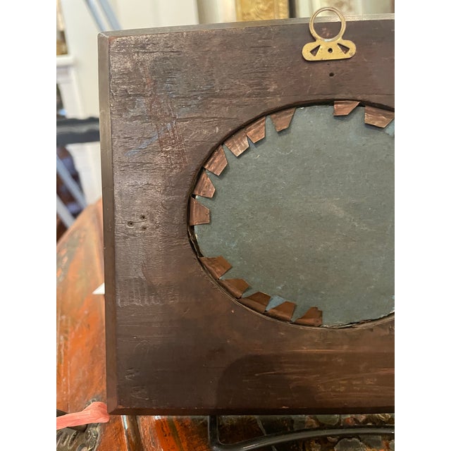 Mid 19th Century 19th Century Oil on Canvas Portrait Miniature of an Angel For Sale - Image 5 of 5