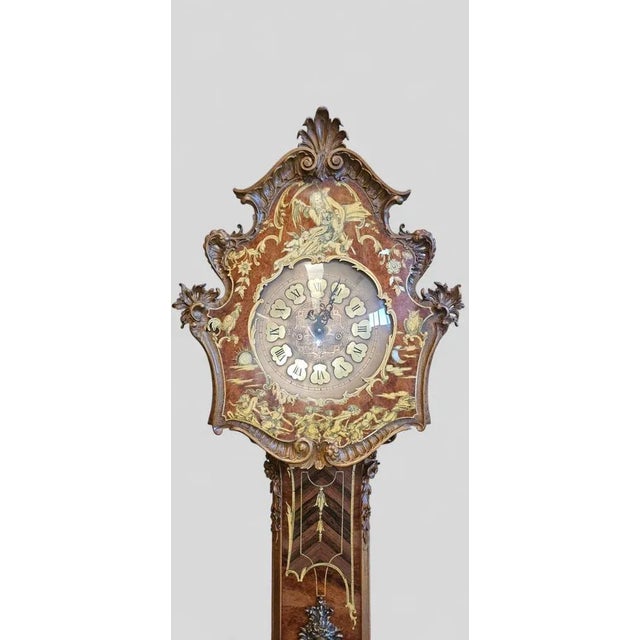 1960s Italian Mid-Century Base Clock with Allegory of Time by Cornelio Ferrandi, 1964 For Sale - Image 5 of 18
