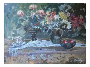 Magdalena Spasowicz, Still Life, 2007, Oil & Oil on Canvas