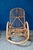 Wood Rocking Chair in Natural Rattan and Bamboo, 1960s For Sale - Image 7 of 11