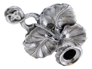 Silver Paddle in the shape of a Leaf with Reliefs