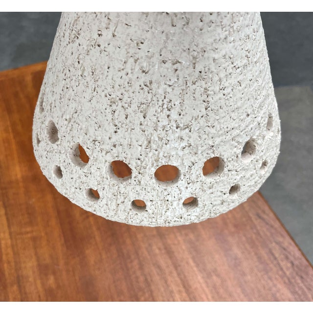 Mid-Century Modern Danish White Studio Pottery Pendant Lamp, 1960s For Sale - Image 13 of 18