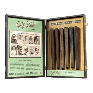 Vintage "Golf Pride" Club Grips Salesman Kit For Sale