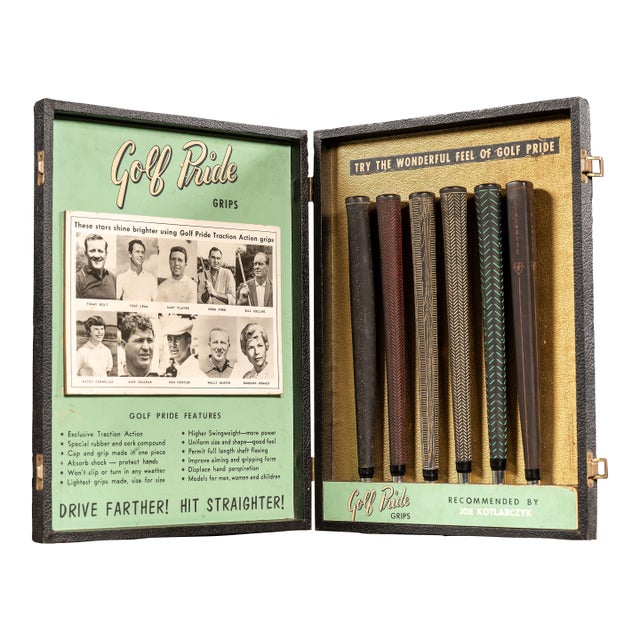 Vintage "Golf Pride" Club Grips Salesman Kit For Sale
