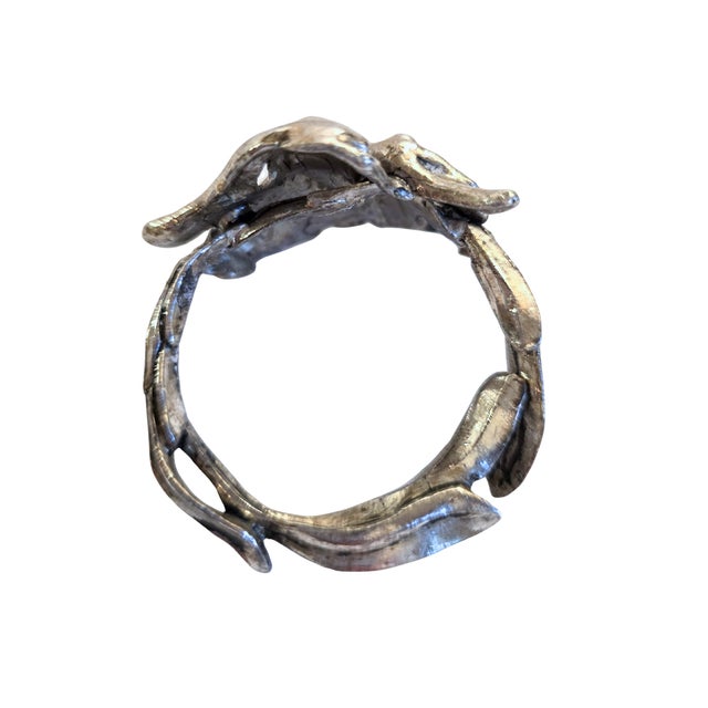 Set of 4 Arthur Court Bunny Napkin Rings With Original Box For Sale - Image 12 of 18