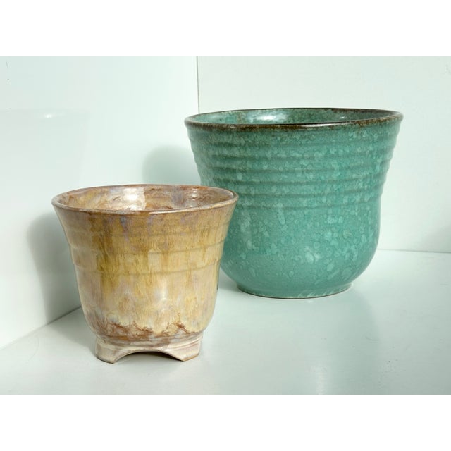 Art Deco Ceramic Plant Pots by Carstens Tönnieshof, Germany, 1930s, Set of 2 For Sale - Image 3 of 18