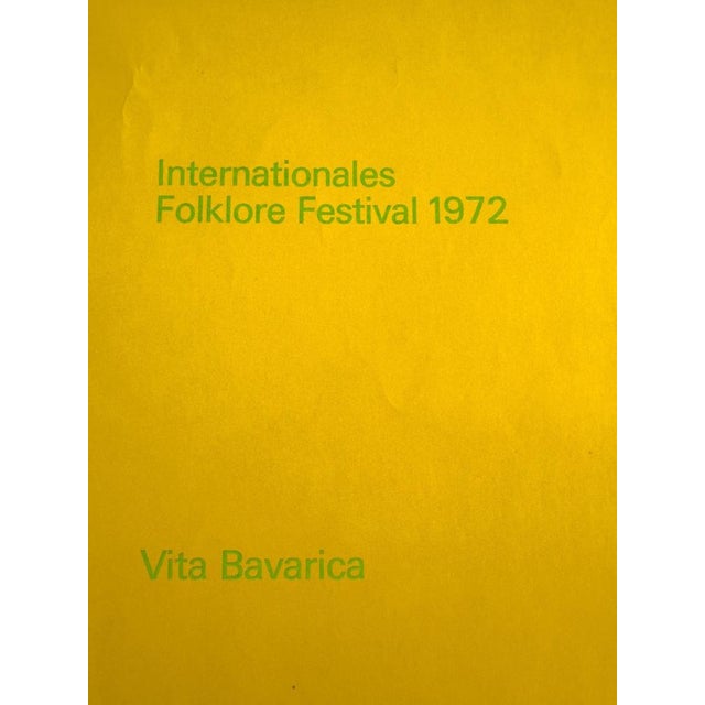 Modern Folklore Munich Olympics Poster from Otl Aicher, 1972 For Sale - Image 3 of 8