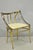 Vintage Italian Hollywood Regency Sculptural Brass Chiavari Style Accent Chair For Sale - Image 17 of 17