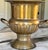 In a timeless and versatile neoclassical form, here is a wonderfully patinated brass finish electroplated urn shaped...