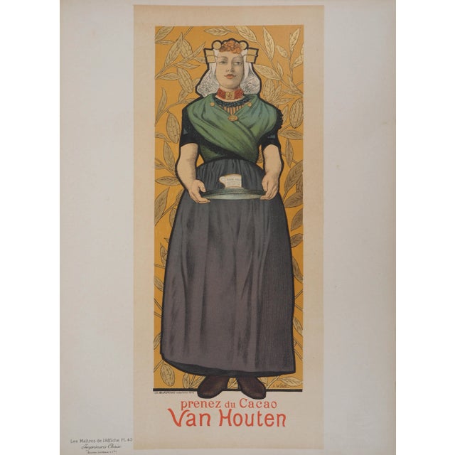 Adolphe WILLETTE Woman and Cocoa (Cacao Van Houten), 1895 Stone lithograph Printed signature in the plate On vellum Size...