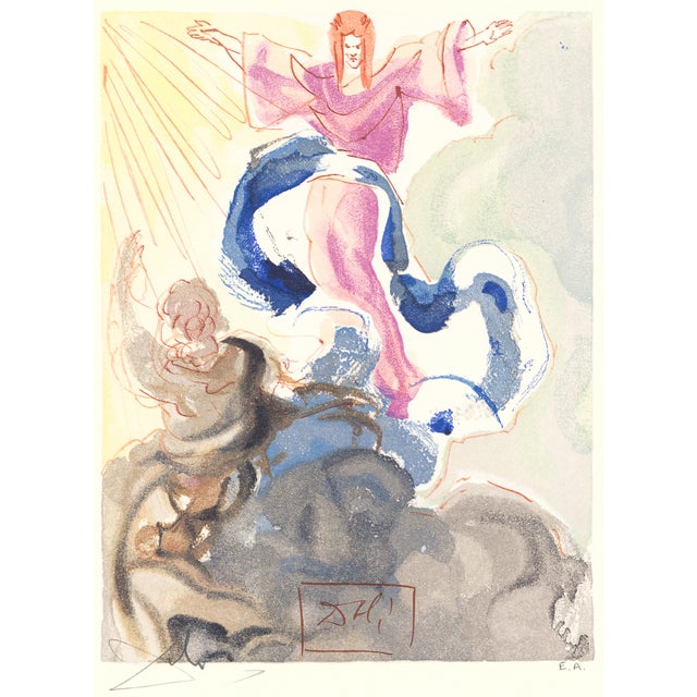 Rare Epreuve d’Artiste (E.A. or Artist's Proof) engraving from Salvador Dalí’s "The Divine Comedy", printed on BKF Rives...