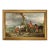 Thomas Wilkinson Hunt Framed Print on Canvas in Antiqued Gold Frame For Sale