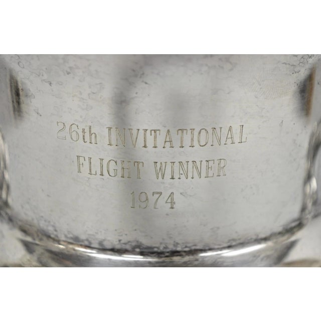 Vintage Sheridan Victorian Engraved Silver Plated Champagne Chiller Ice Bucket For Sale - Image 4 of 18