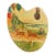 Antique Huntley & Palmers Scarce Palette Shaped Biscuit Tin, c.1910, Rare Lithographyed Horse Drawn Hurdy Gurdy For Sale