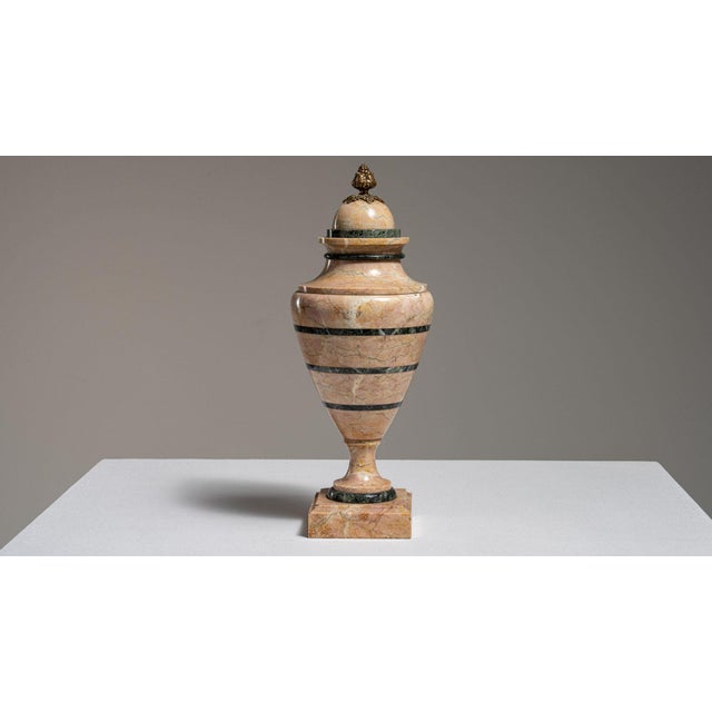 19th Century France Pink Marble Urns For Sale In Greensboro - Image 6 of 10