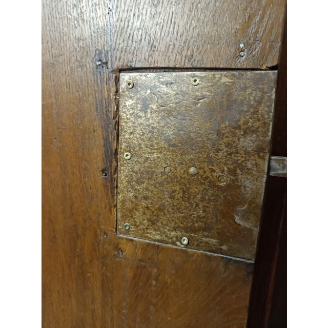 Antique Oak Baroque Armoire Wardrobe, Northern Europe, 1730 For Sale - Image 12 of 18
