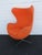 Mid Century Modern Swivel Rocking Orange Egg Chair Fritz Hansen Style 6608 For Sale In Miami - Image 6 of 18