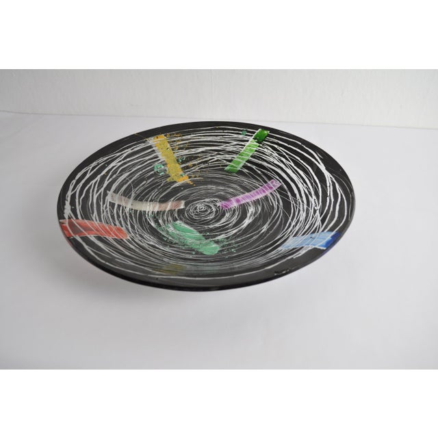 Vintage Hand Painted Plate by Peter Stuhr, Denmark, 2000s For Sale - Image 6 of 8