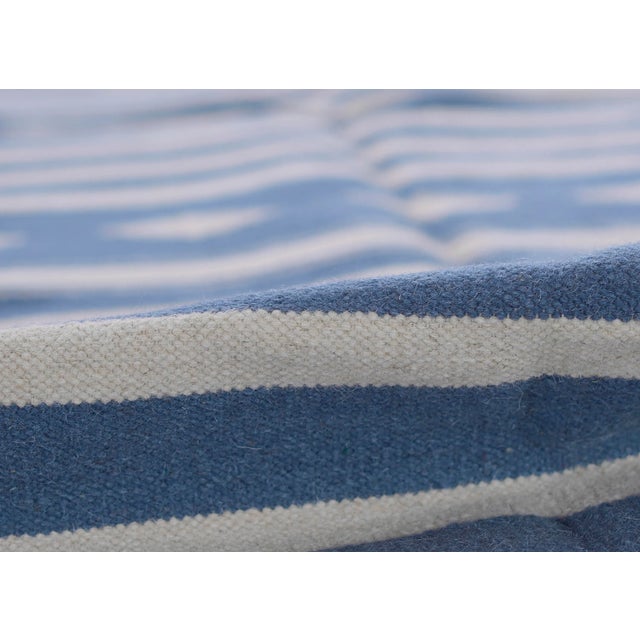 Blue Erin Gates by Momeni Thompson Billings Light Blue Hand Woven Wool Area Rug 5' X 7'6" For Sale - Image 8 of 12
