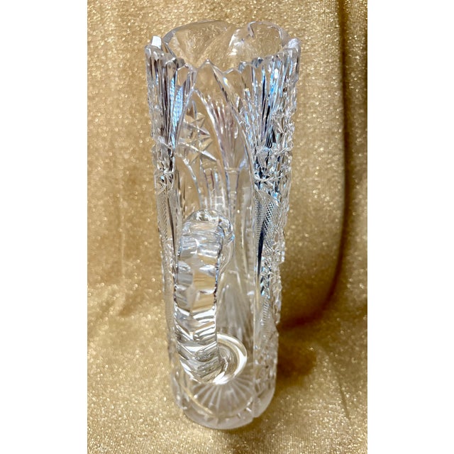 Vintage American Brilliant Cut Glass Martini Pitcher For Sale - Image 4 of 9