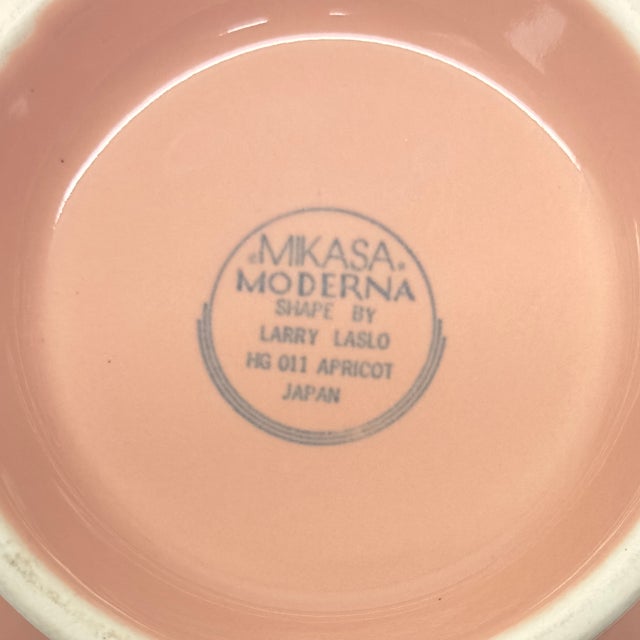 Vintage Peachy Pink Ceramic Teapot Curation - Group of 3 For Sale In Miami - Image 6 of 16