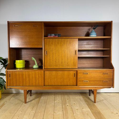 Mid-Century Danese Teak Highboard For Sale - Image 5 of 10